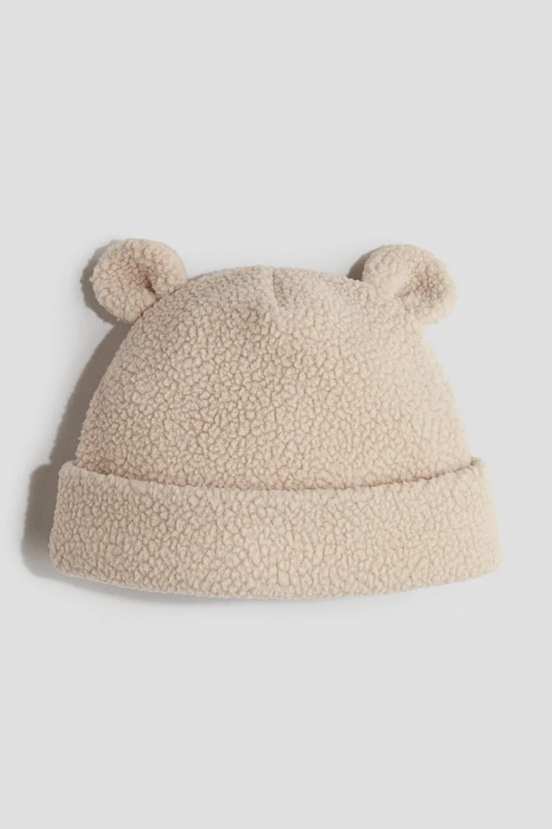 H&M Ear-detail teddy beanie